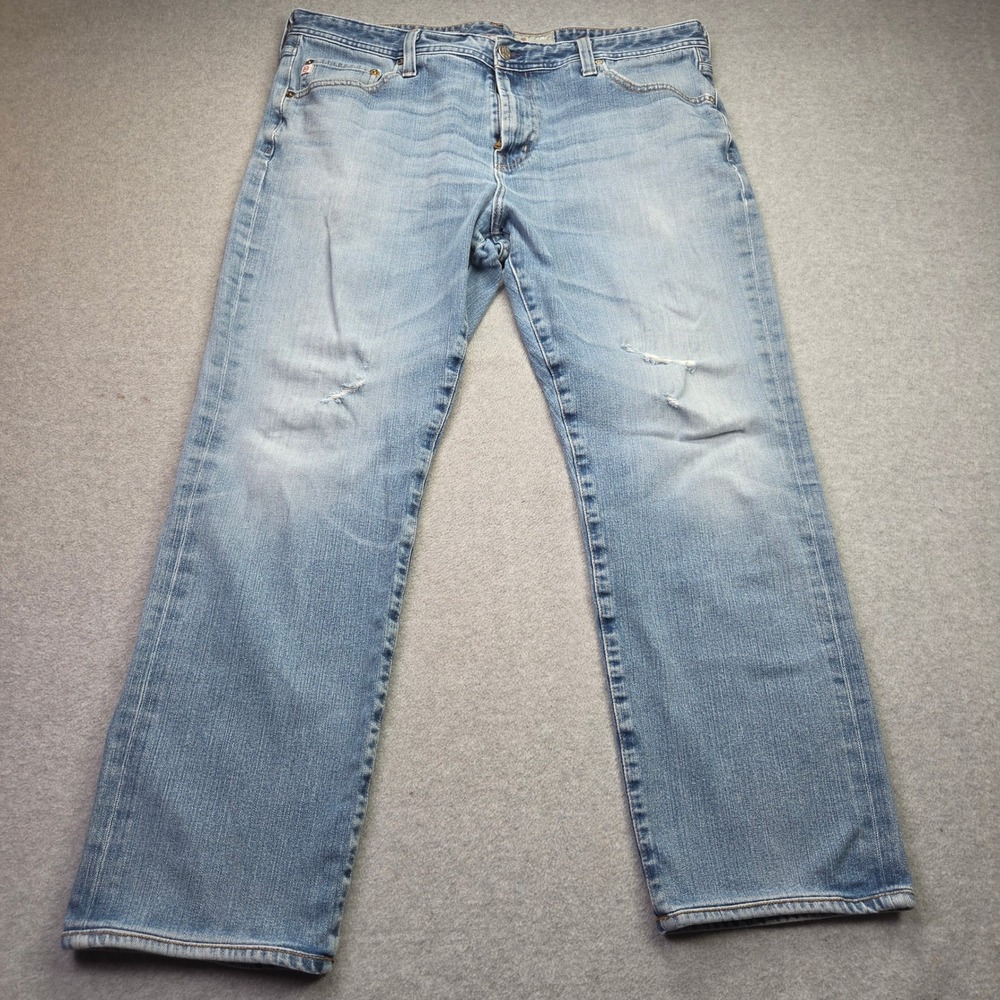 AG Adriano Goldschmied Mens 38x26 Jeans The Graduate Blue 360 Stretch Denim - Picture 1 of 11